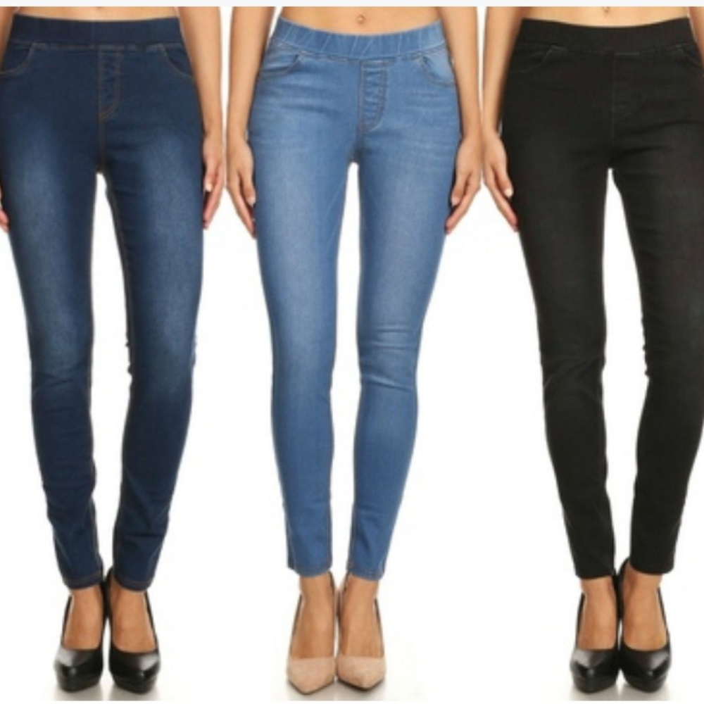 NWT JVINI Blue Denim Jeggings Sz S